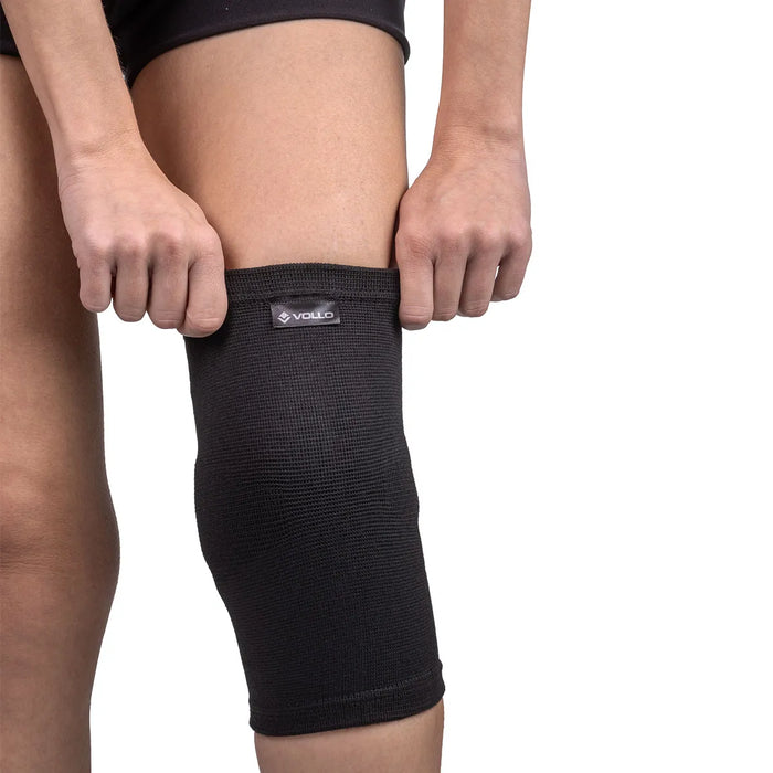 Joelheira Elástica Bilateral de Fibra de Bambu Vollo