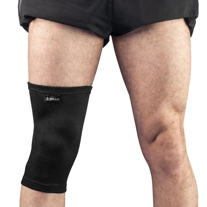 Joelheira Elástica Bilateral de Fibra de Bambu Vollo