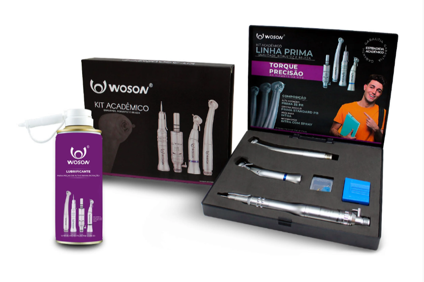 Kit Acadêmico Prima 4 Peças WL PB 4P Prata - Woson