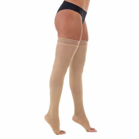 Meia de Compressão Venosan 6000 AGH 7/8 20-30 mmHg Pé Aberto Bege