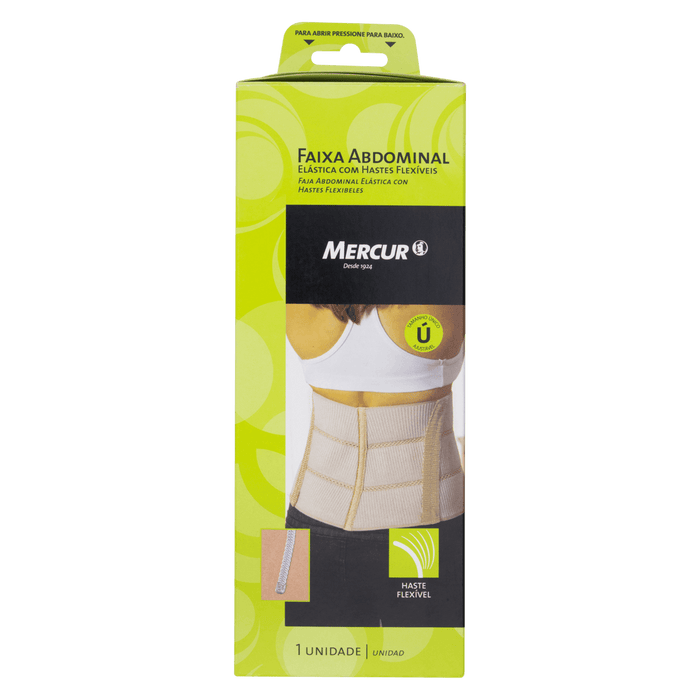 Faixa Abdominal com Hastes Flexíveis Ajustável Mercur
