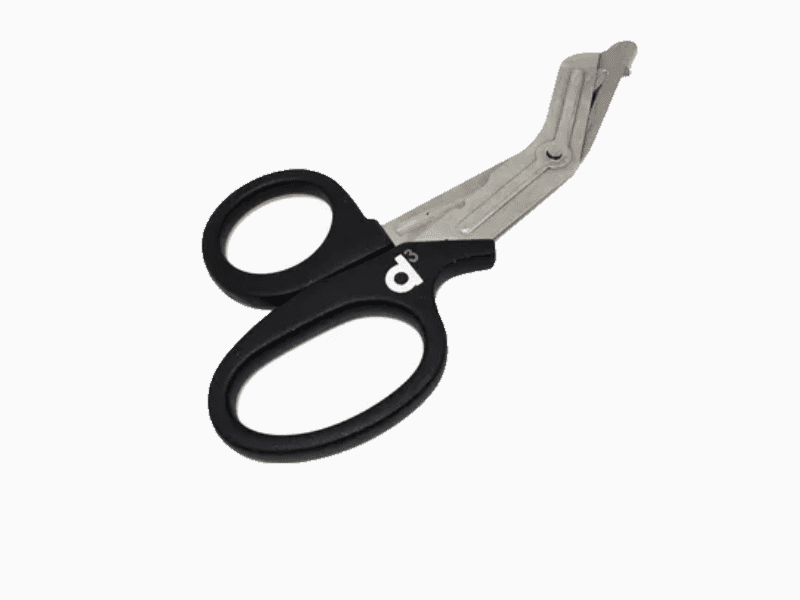 Tesoura Corta Vestes (Ponta Romba) Para Bandagem e Kinesio 18cm d3