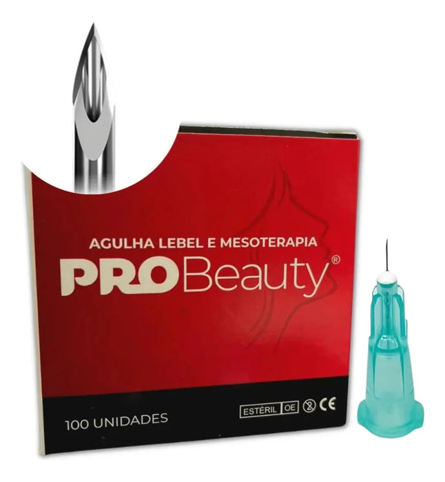 Agulha Lebel 32g 4mm x 0,23mm Esteril - 1 Unidade Pro Beauty