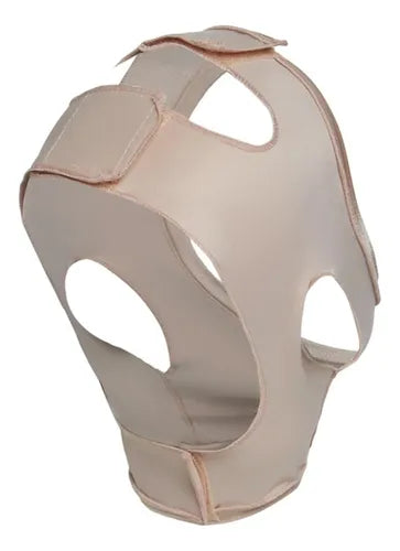 Faixa Pós-Cirúrgica Mentoneira Lifting Facial Lipo de Papada Bichectomia Aberta Bege New Form