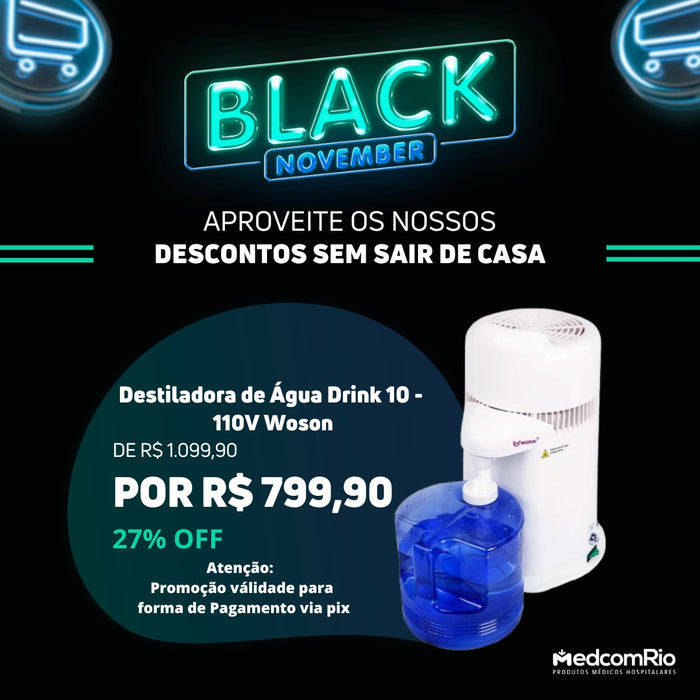 Destiladora de Água Drink 10 Odontologia - 110V Woson