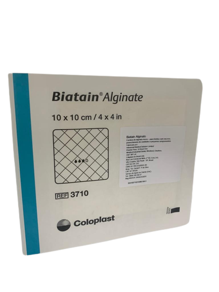 Biatain Alginate 10X10 cm / 4x4 in Unidade ref 3710