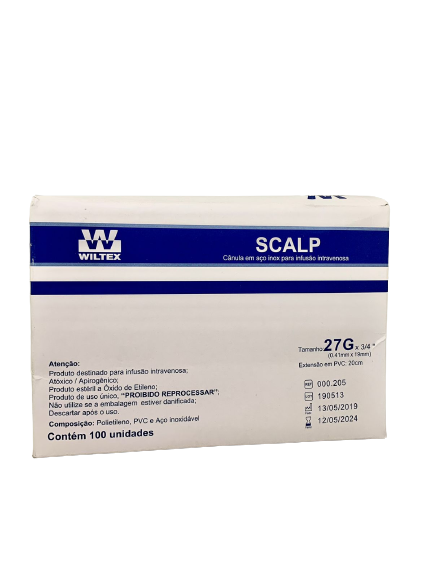 Scalp Canula 21G Intravenoso Wiltex