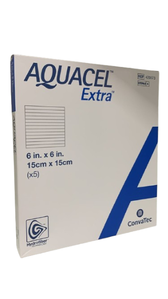 Curativo Aquacel Extra De Hidrofibra 15 x 15 - 5 unidades