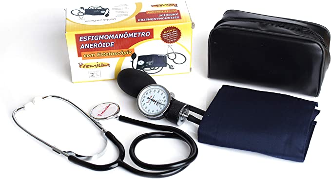 Esfignomanômetro Aneróide Premium Com Estetoscopio