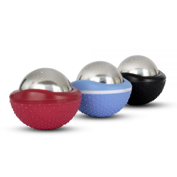 Esfera em Aço Massageadora Ice Ball 2 Em 1 Para Massagem e Terapia - 6,0 cm